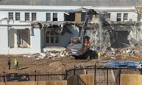 White House begins demolishing East Wing facade to build Trump’s ballroom