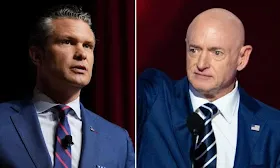 Hegseth focuses on potential punishments for Sen. Kelly in confrontation over ‘illegal orders’ video
