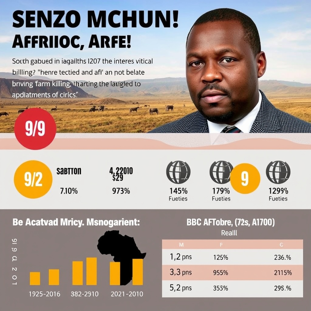 Senzo Mchunu: South Africa crime statistics debunk 'white genocide' claims