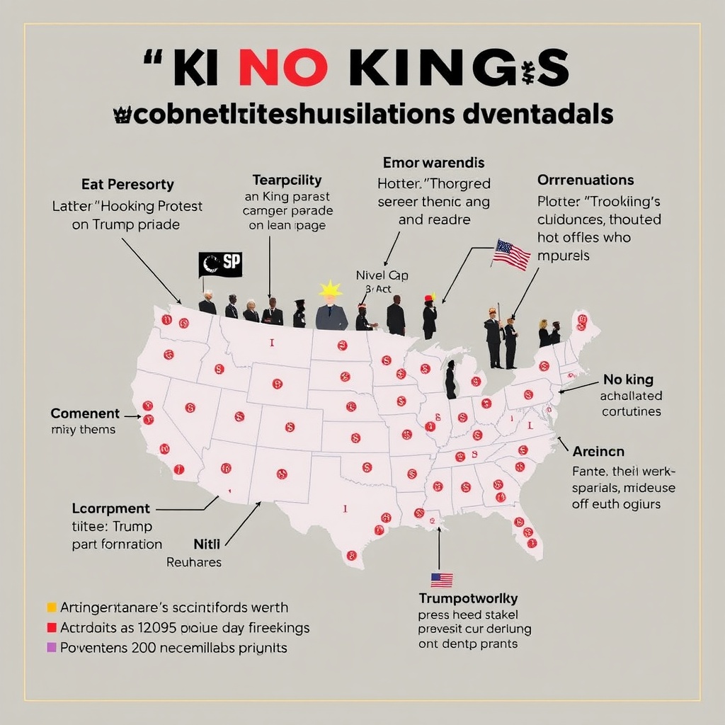 'No Kings' protests against Trump planned nationwide to coincide with military parade