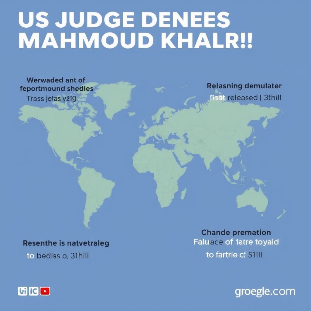US judge denies Mahmoud Khalil's release